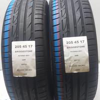 2 GOMME 205 45 17 BRIDGESTONE A1852