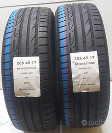 2 GOMME 205 45 17 BRIDGESTONE A1852