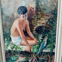 Dipinto olio su tela Roberto Carignani 