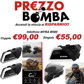 INTERFONI DOPPIO - SINGOLO MYRA M500 PER CASCO MOT