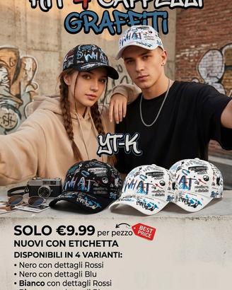 Capellino baseball streatwear grafitti y2k