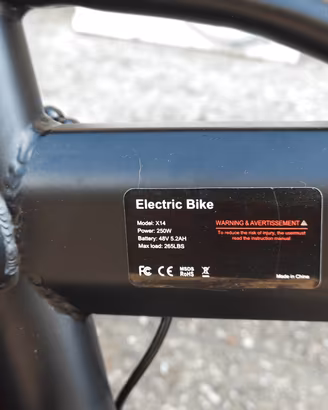 Mini E-bike Pieghevole 250W 48V 5.2Ah