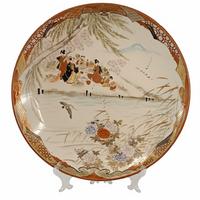 Piatto porcellana Kutani- Meiji (XIX-XX sec)