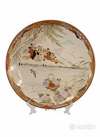 Piatto porcellana Kutani- Meiji (XIX-XX sec)