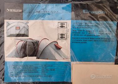 tenda campeggio Tunnel 4 persone Trevolution 