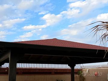 gazebo in lamellare 7.5*7.5
