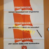 P.C.I Primo Maggio 1981 Manifesto Originale D'epoc