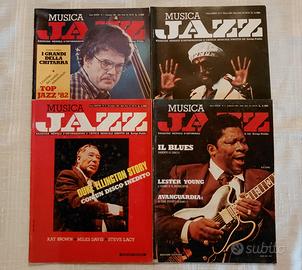 4 Num. MUSICA JAZZ (1982/83) Consecutivi + Inserti