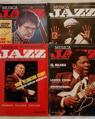 4 Num. MUSICA JAZZ (1982/83) Consecutivi + Inserti