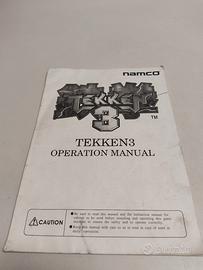 manuale per cabinato manco Tekken 3 operation manu