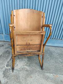 sedia cinema vintage industriale