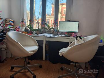 Arredo studio IKEA:2 scrivanie+2 poltrone  Ostia