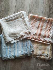 Scampoli tende in poliestere e lino