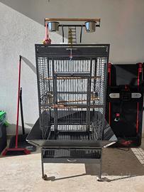 Gabbia per pappagalli con accessori -prezzoAFFARE