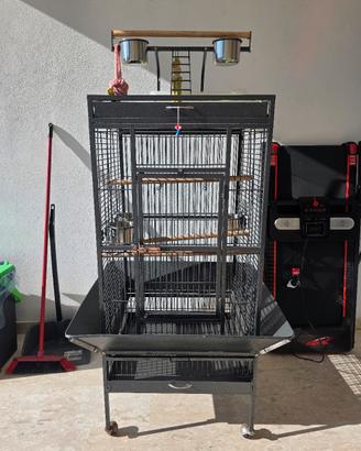 Gabbia per pappagalli con accessori -prezzoAFFARE