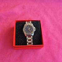 sector donna acciaio quadrante blu