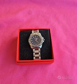 sector donna acciaio quadrante blu