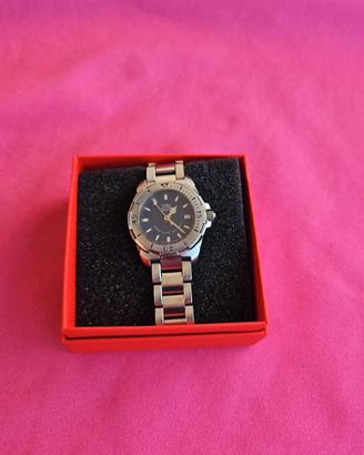 sector donna acciaio quadrante blu