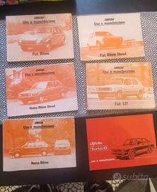 LIBRI USO E MANUTEZIONE FIAT RITMO - FIAT 127