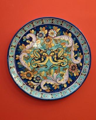 Piatto in ceramica maiolicata Vietri 47 cm 