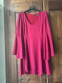 Vestito Nadine rosso bordeaux tg 44