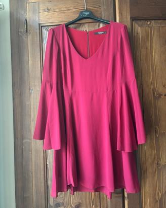 Vestito Nadine rosso bordeaux tg 44