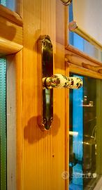 Maniglie BAL in ottone e ceramica decorata