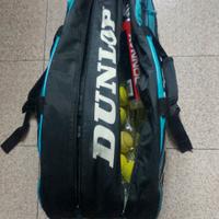 4 racchette da tennis e borsa porta racchette 