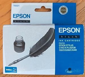 Cartuccia originale Epson T0321 nera nuova