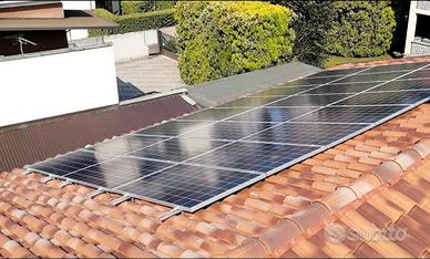 kit fissaggio 4 pannelli fotovoltaici nuovo