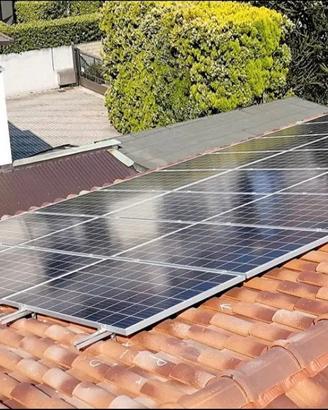 kit fissaggio 4 pannelli fotovoltaici nuovo