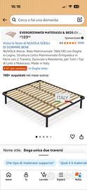 Rete matrimoniale piu materasso