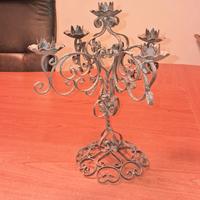 Candelabro in ferro battuto vintage