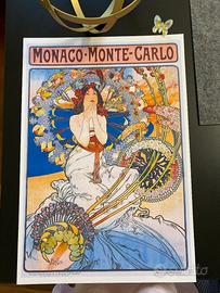POSTER LIBERTY ART NOUVEAU MUCHA MONTECARLO