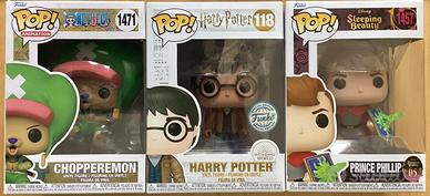 POP ONE PIECE, HARRY POTTER, SLEEPING BEAUTY