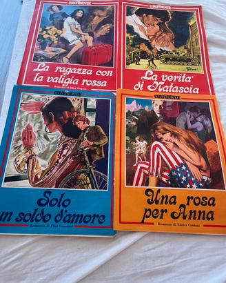 Lotto 4 Romanzi d'Amore Confidenze Vintage