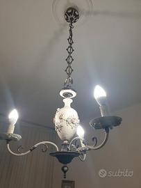 Lampadario a tre luci stile veneziano