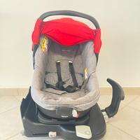 Ovetto con base isofix girevole e passeggino, usat