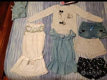 Lotto vestiti bambina 7-8 anni