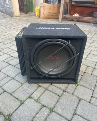 kit alpine amplificatore subwoofer