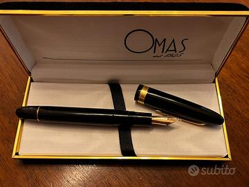 Omas extra Ogiva a stantuffo pennino Oro 14Kt-585