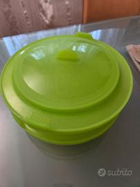 Lékué Vaporiera, 2 livelli + coperchio verde