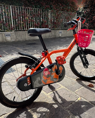 Bici bambina 16" Robot B'Twin 4.5-6 anni