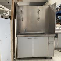 Vascone lavaggio in acciaio inox 130×60