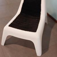 Poltrona Design Moderno Bianco e Nero