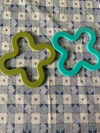 Set 2 sotto pentola ikea verde e verdeacqua azzurr