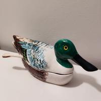 Zuppiera vintage anatra ceramica 35 cm