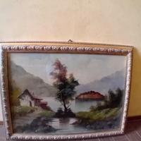 Quadri paesaggio e rose