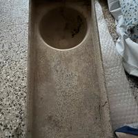 Lavandino da esterno in graniglia