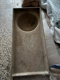 Lavandino da esterno in graniglia